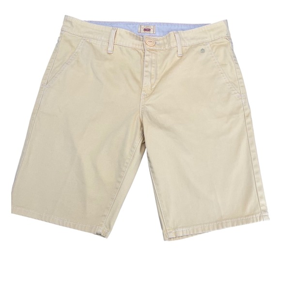 Levi's Pants - Levi's Bermuda Shorts Women 10 Yellow Stretch Twill Cotton Twill Chino